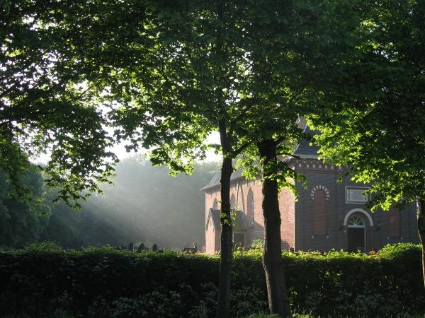 Nieuw Scheemda in ochtendnevel